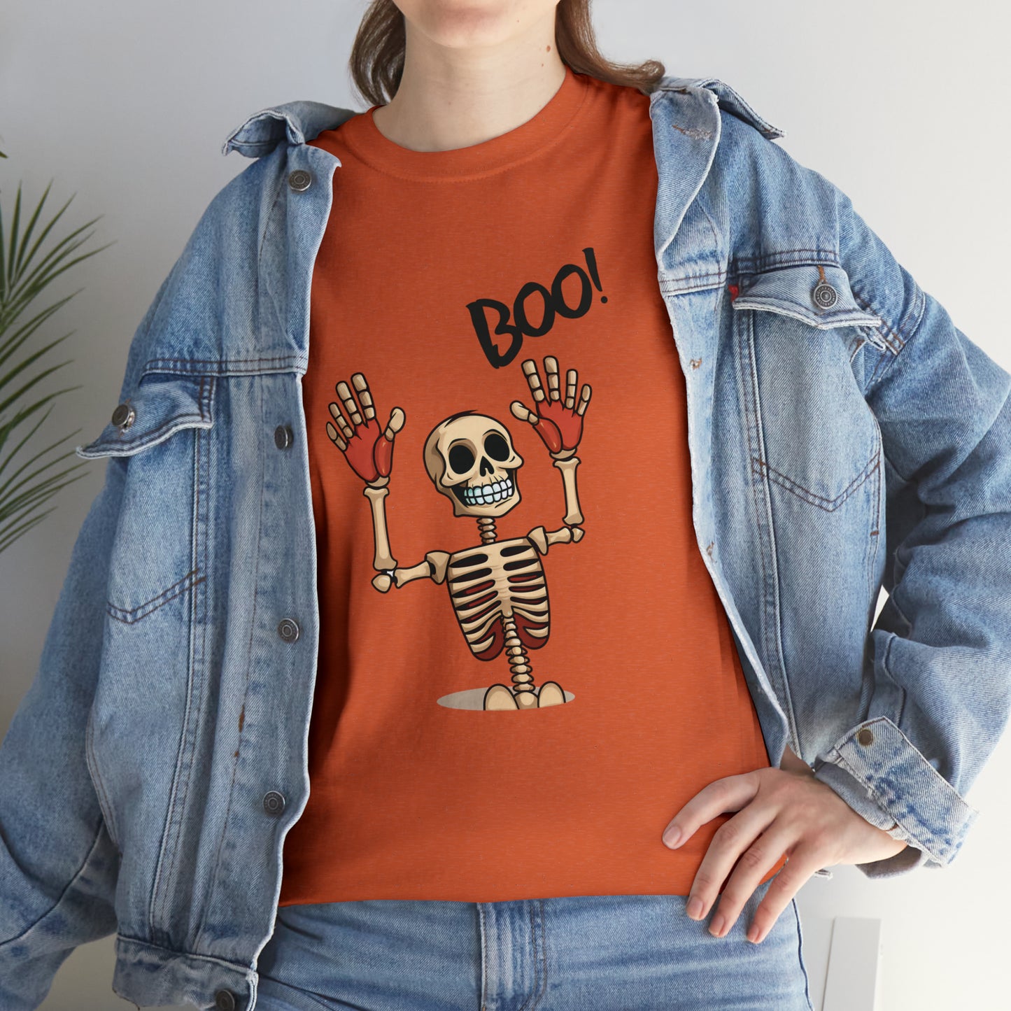 Halloween Skelleton Boo klassisches T-Shirt